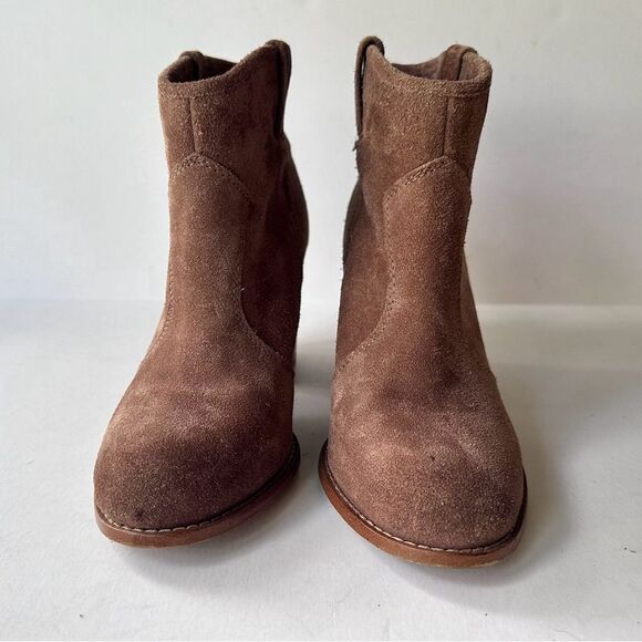 Splendid Lakota Ankle Boots in Dark Tan Suede Size 8.5 - Picture 3 of 10